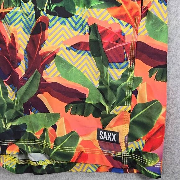 Saxx Swim Trunks Floral Bright 40 - Picture 2 of 10